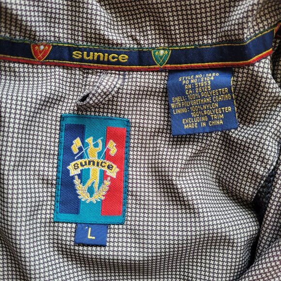 Sunice Windbreaker Jacket Women's Size L Brown Check - Picture 7 of 16